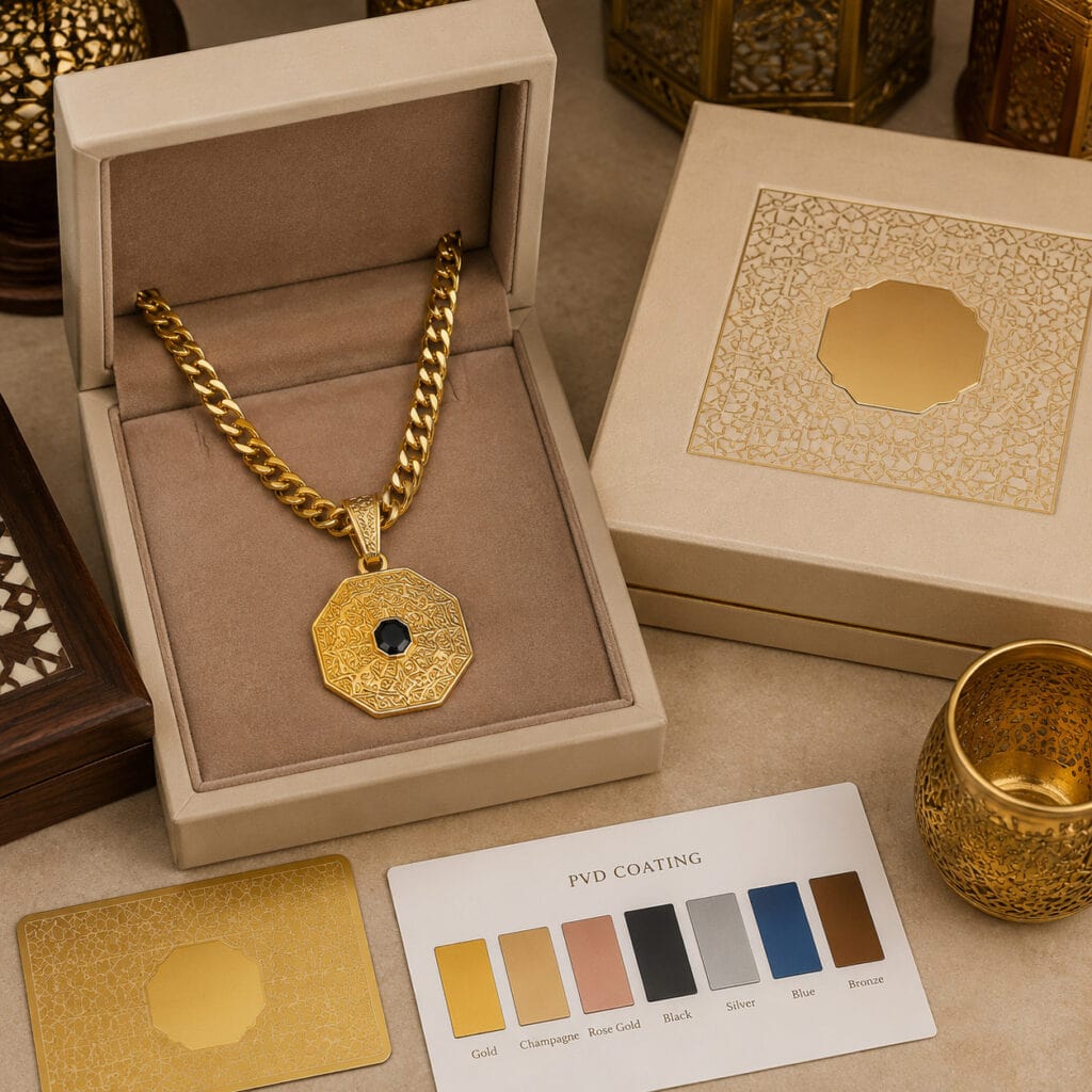 Stainless steel jewelry product sample