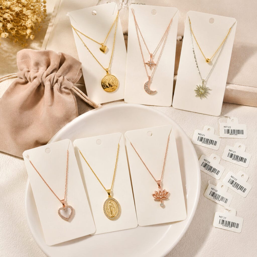 Stainless steel jewelry product sample