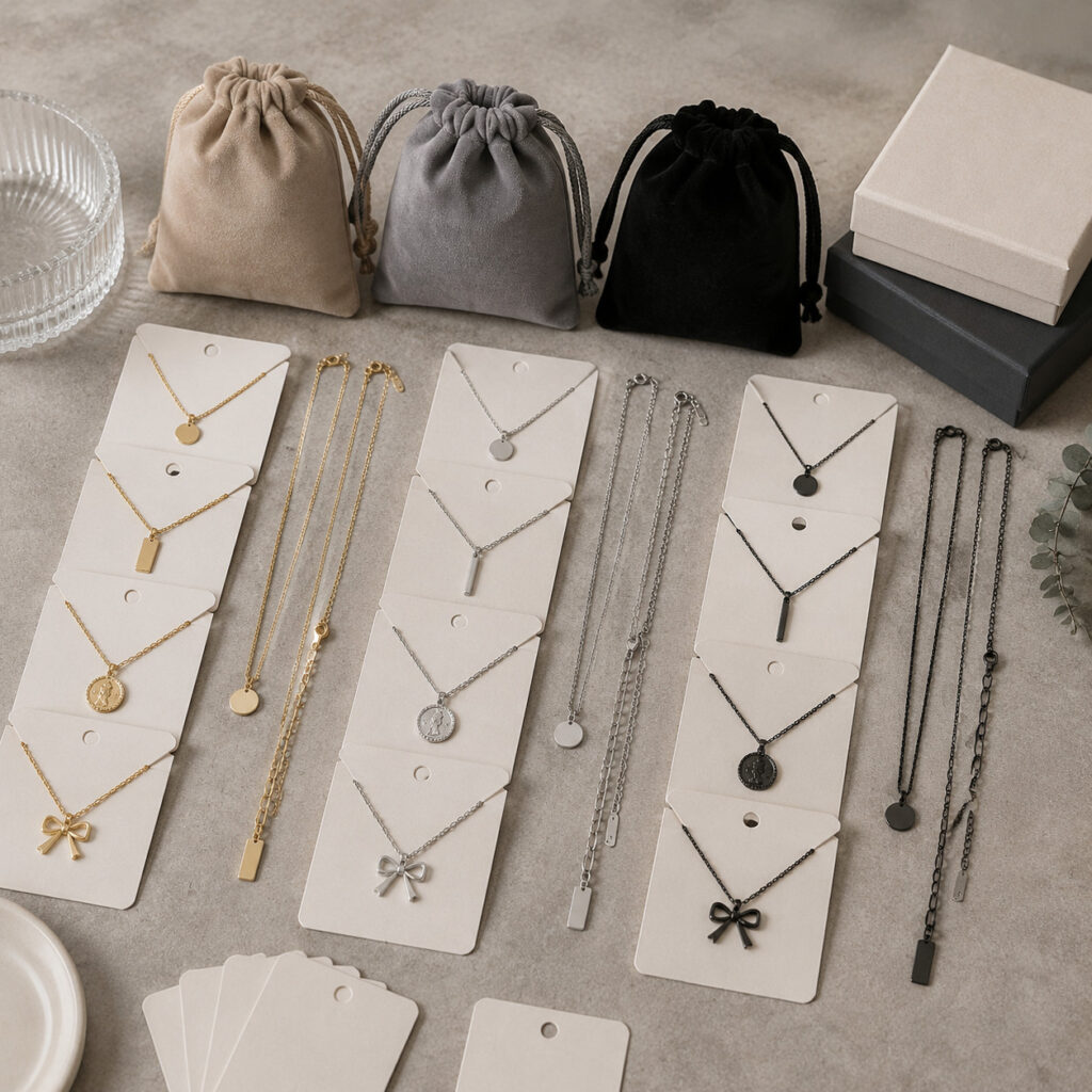 Stainless steel jewelry product sample