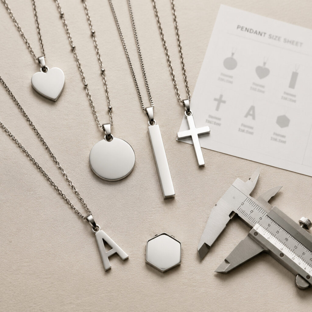 Stainless steel jewelry product sample