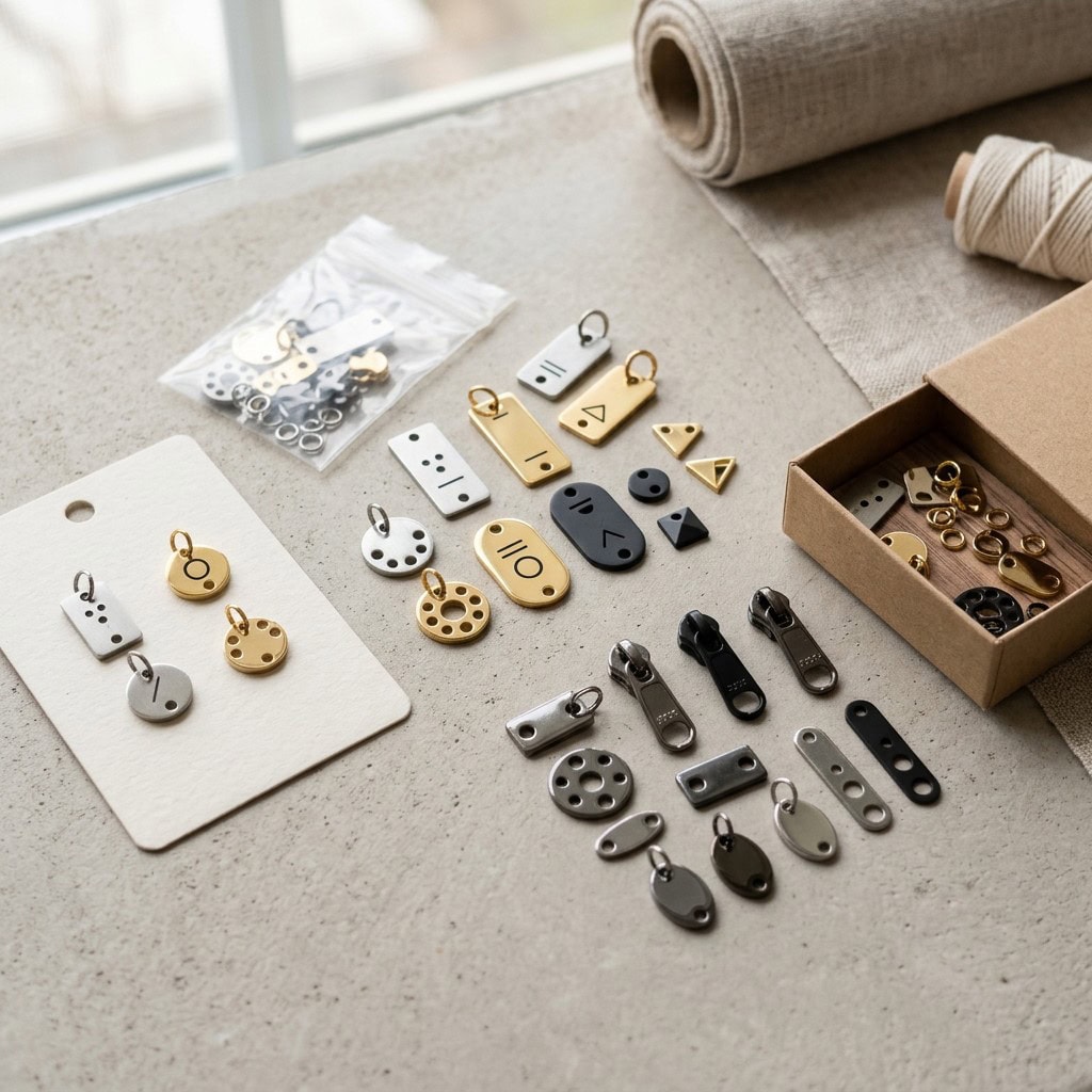 brand metal components product display
