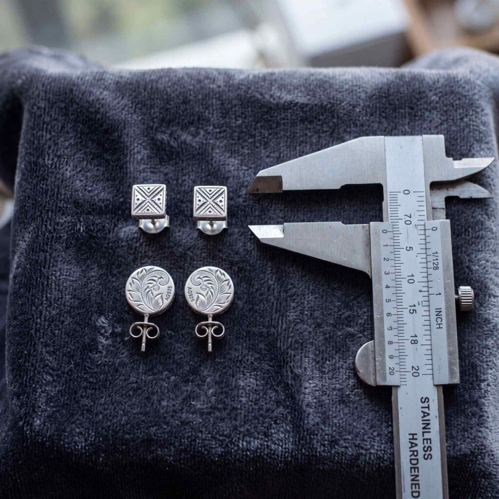 earring logo orientation pair