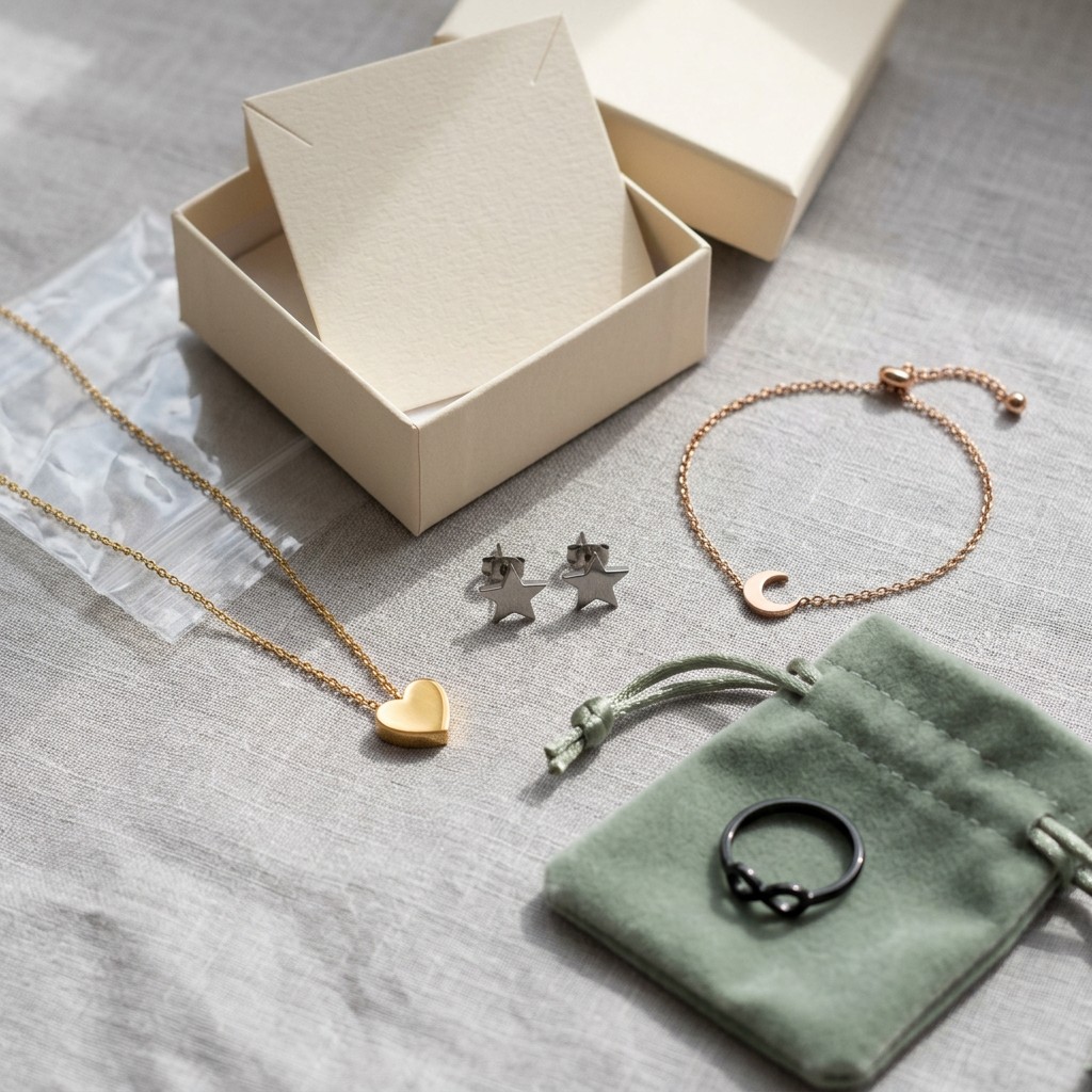 gift symbol jewelry product display