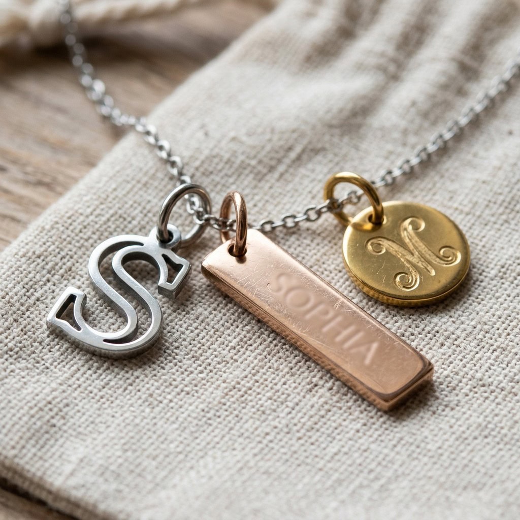 initial name charms product display