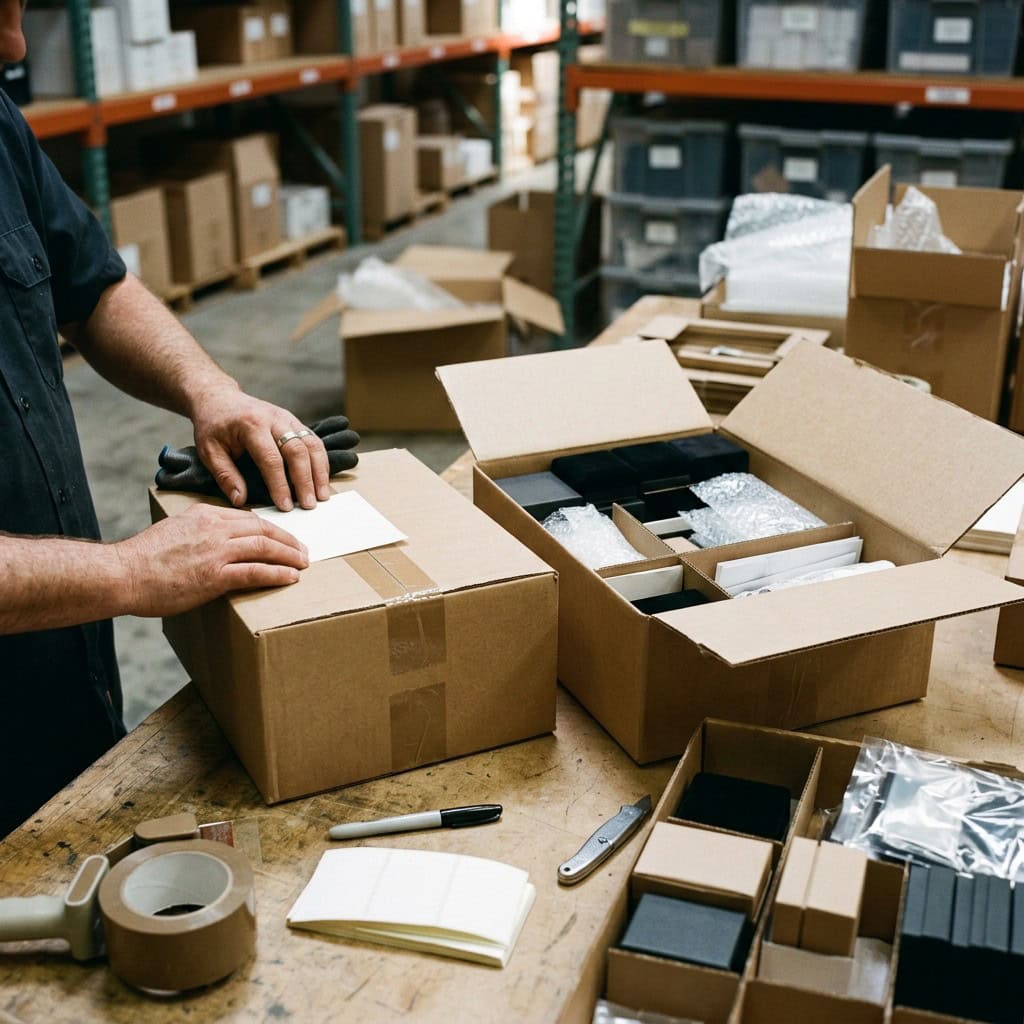 jewelry shipment preparation warehouse packaging