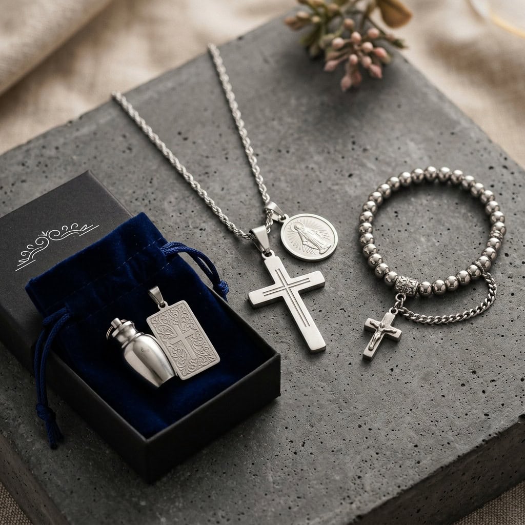 memorial faith jewelry product display