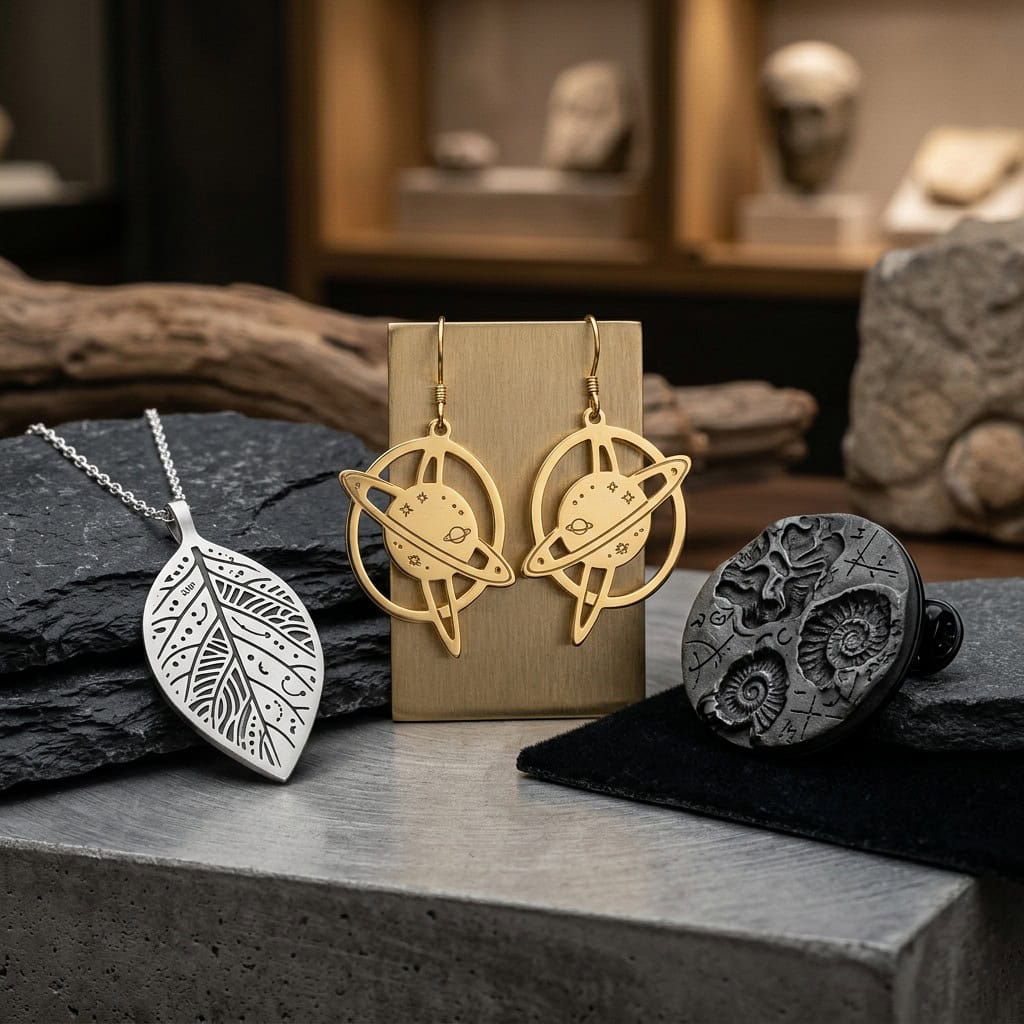 nature science heritage jewelry theme display