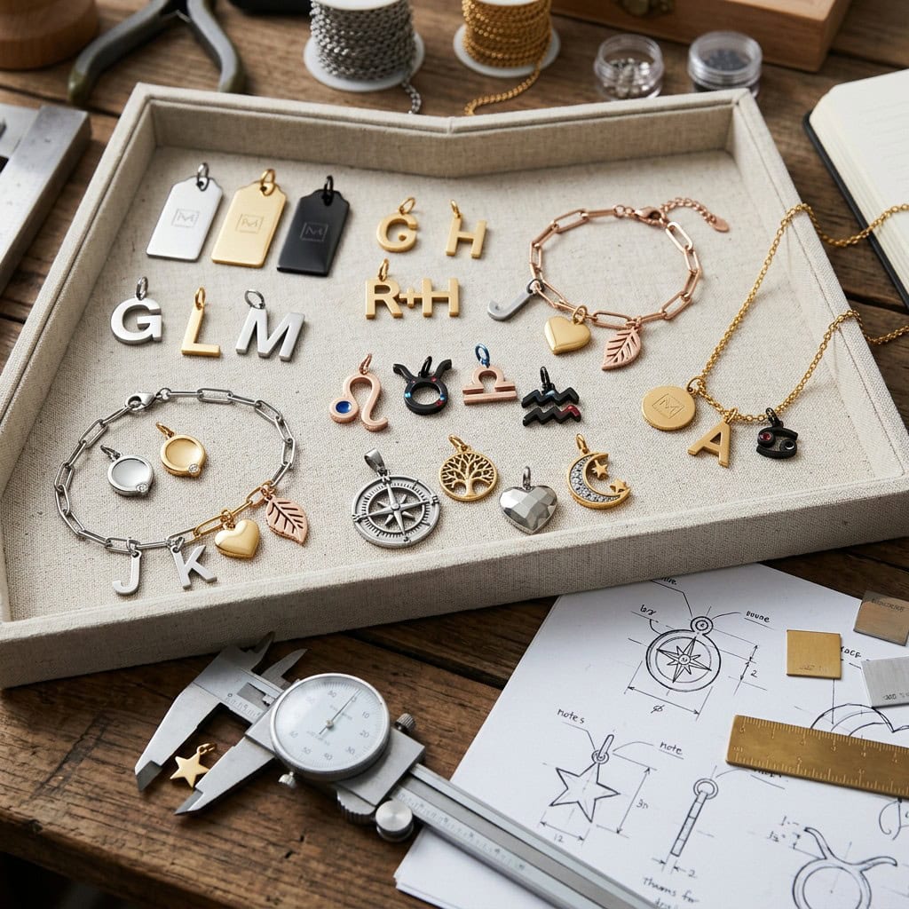 stainless steel charms collection hero display