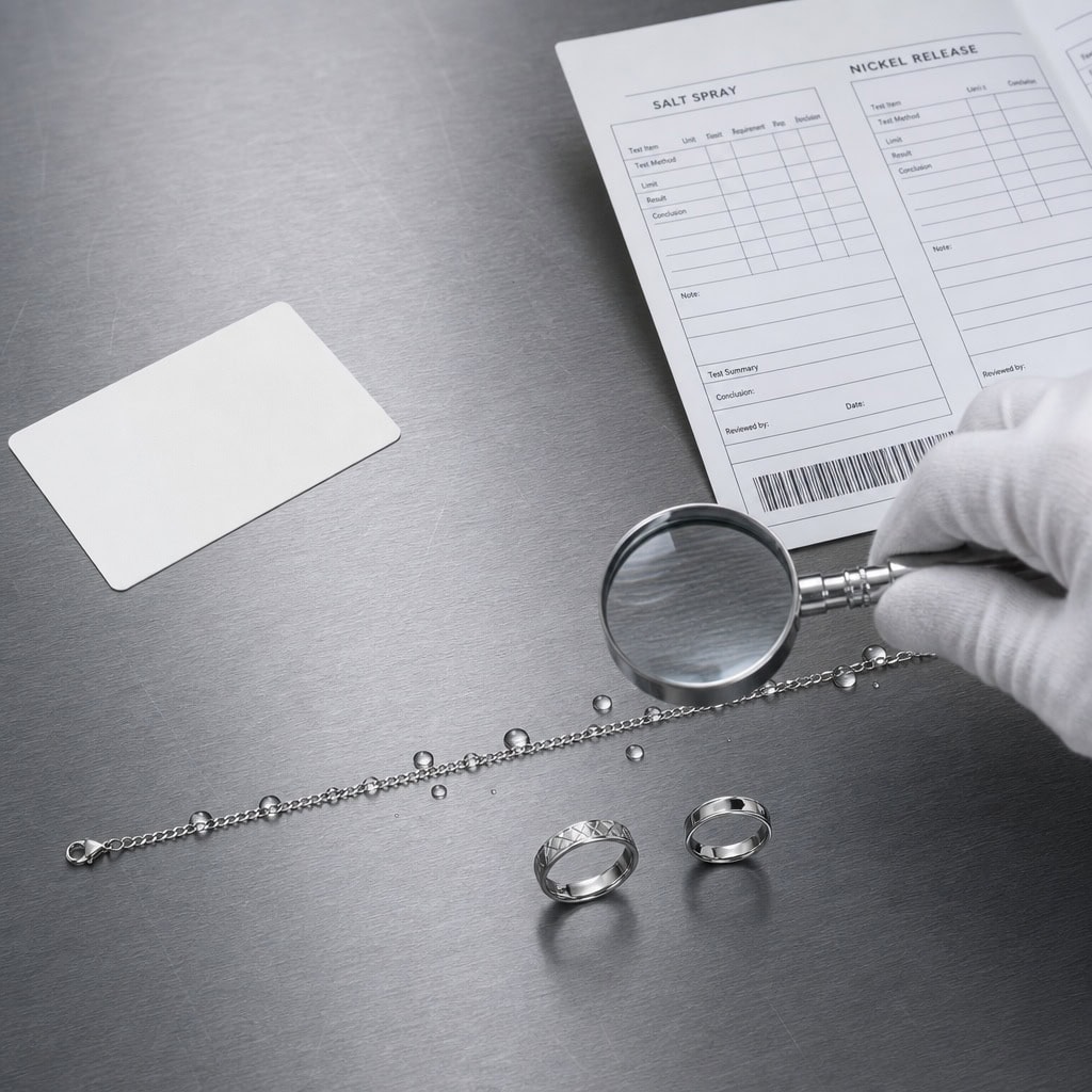 Stainless steel jewelry care process