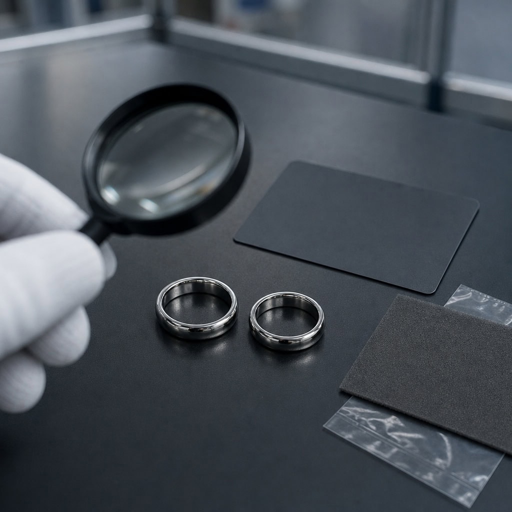 Jewelry contact surface inspection