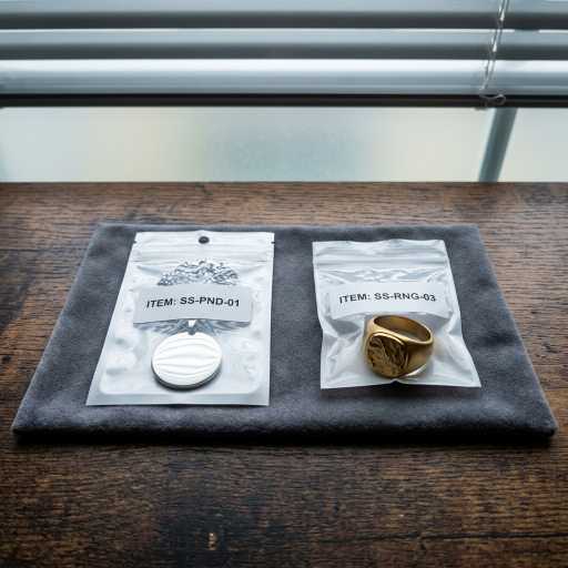 Individual packaging for PVD coated jewelry