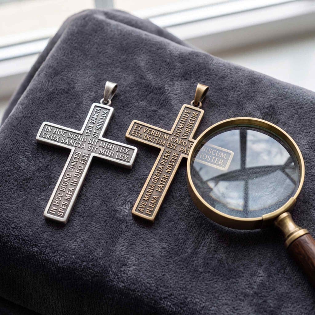 Scripture inspired cross jewelry