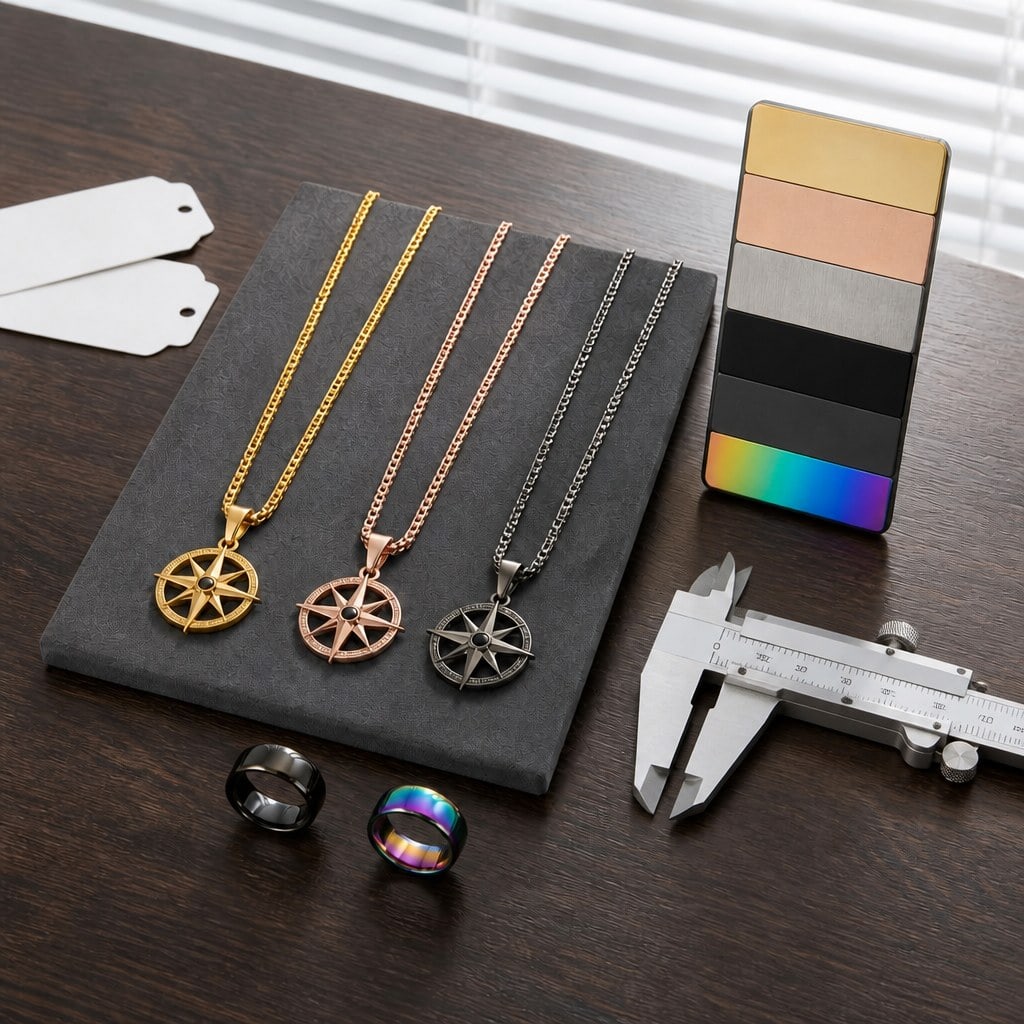 Color coordinated jewelry collection