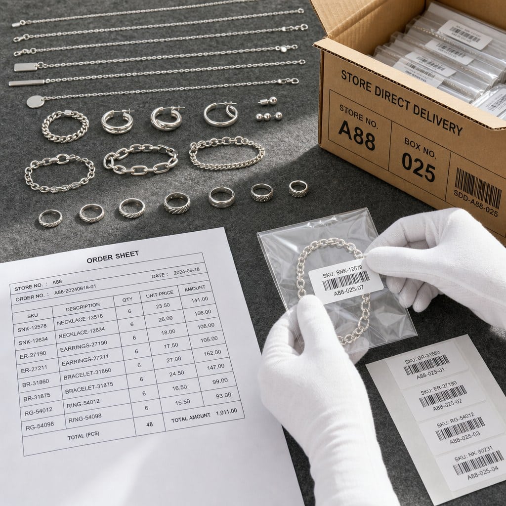 Chain store jewelry assortment project